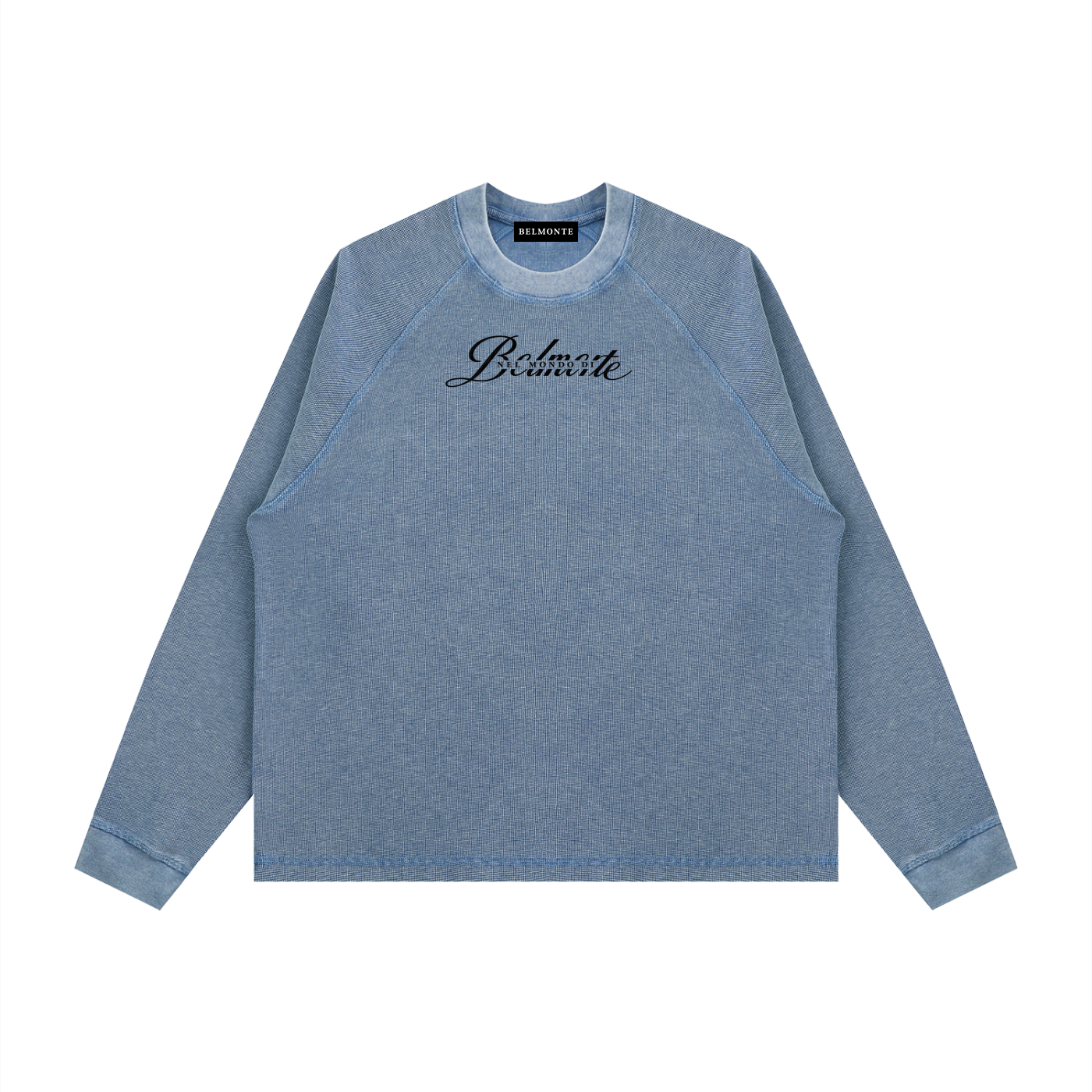 Belmonte Nel Mondo Di Boxy Waffle Sweatshirt