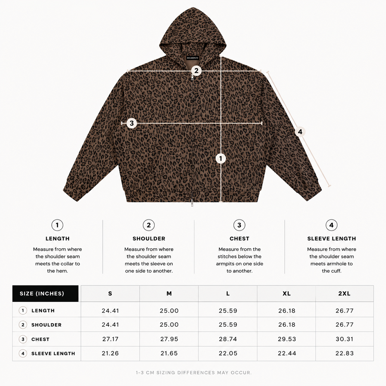 Leopard Waffle Knit Hoodie