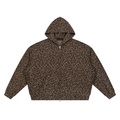 Leopard Waffle Knit Hoodie