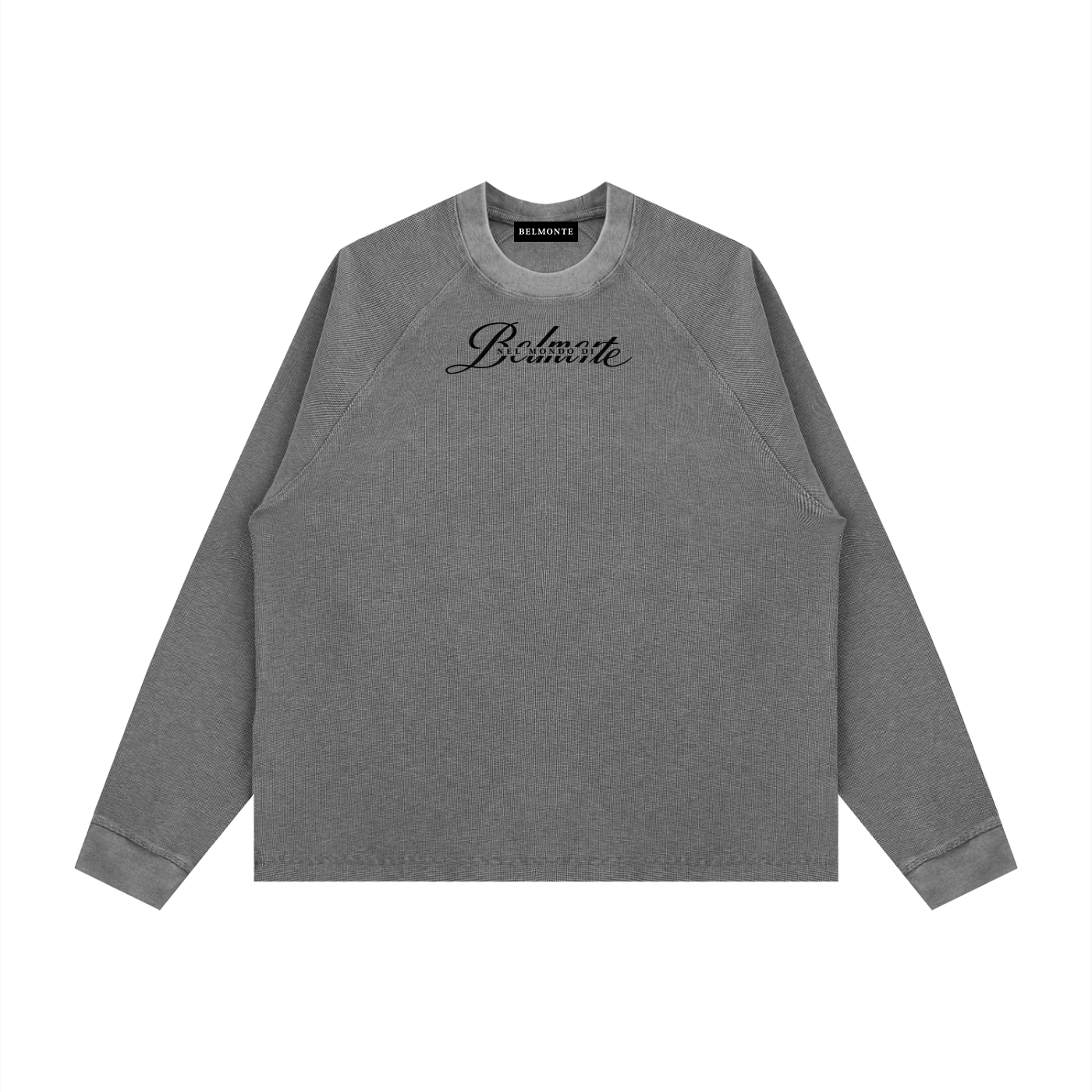 Belmonte Nel Mondo Di Boxy Waffle Sweatshirt